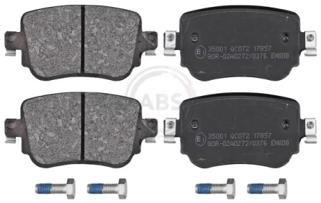 Колодка гальм. диск. SKODA OCTAVIA 1.8 2.0 2012-,SEAT LEON 2012- задн. (вир-во ABS) A.B.S. 35001
