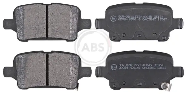 Колодка гальм. диск. задн. (вир-во ABS) A.B.S. 35124 (фото 1)