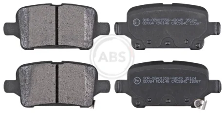 Колодка гальм. диск. задн. (вир-во ABS) A.B.S. 35124