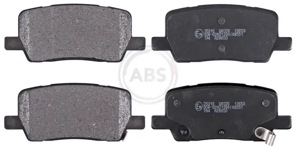 Колодка гальм. диск. задн. (вир-во ABS) A.B.S. 35316 (фото 1)