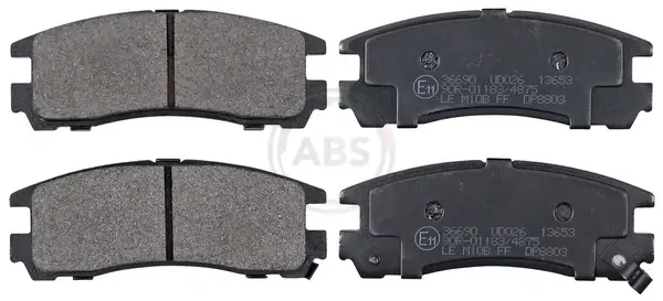 Колодка гальм. диск. MITSUBISHI GALANT/PININ/SPACEWAGON задн. (вир-во ABS) A.B.S. 36690 (фото 1)