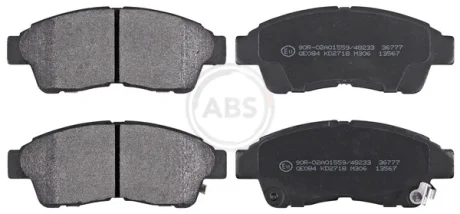 Колодка гальм. диск. TOYOTA CAMRY/COROLLA/RAV4 передн. (вир-во ABS) A.B.S. 36777