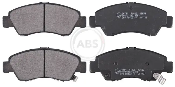Колодка гальм. диск. HONDA CIVIC передн. (вир-во ABS) A.B.S. 36784 (фото 1)