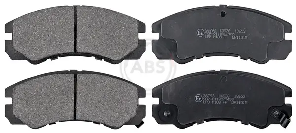 Колодка гальм. диск. передн. (вир-во ABS) A.B.S. 36793 (фото 1)