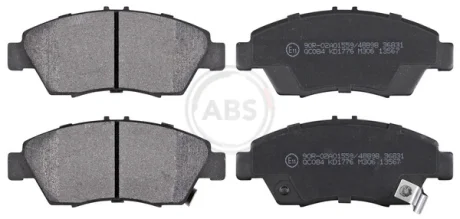 Колодка гальм. HONDA Civic / Coupe / CRX передн. (вир-во ABS) A.B.S. 36831