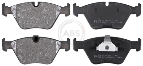 Колодка гальм. BMW 520-528i передн. (вир-во ABS) A.B.S. 37036