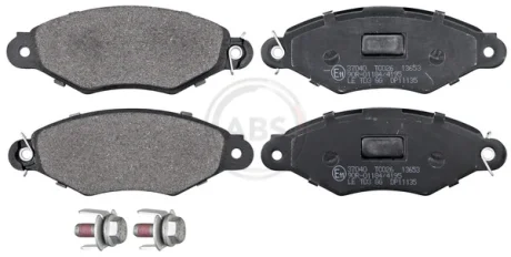 Колодка гальм. диск. CITROEN/PEUG/RENAULT XSARA/306/KANGOO передн. (вир-во ABS) A.B.S. 37040