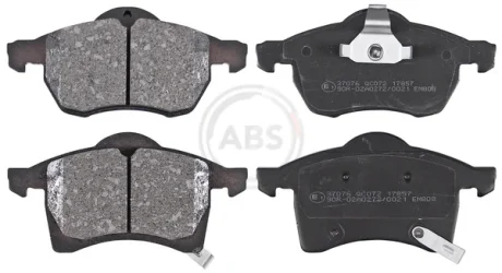 Колодка гальм. диск. OPEL ASTRA/ZAFIRA передн. (вир-во ABS) A.B.S. 37076