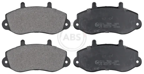 Колодка гальм. диск. OPEL/RENAULT MOVANO/MASTER 15" передн. (вир-во ABS) A.B.S. 37111