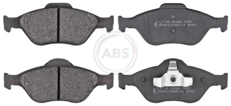 Колодка гальм. диск. FORD/MAZDA FIESTA/FUSION передн. (вир-во ABS) A.B.S. 37195