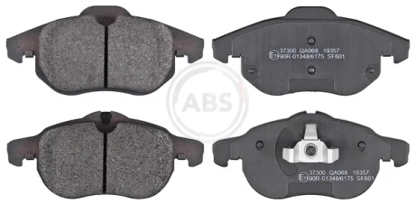 Колодка гальм. диск. FIAT/OPEL/SAAB CROMA/VECTRA C/SIGNUM/9-3 передн. (вир-во ABS) A.B.S. 37300