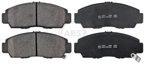 Колодка гальм. диск. HONDA CIVIC, FR-V передн. (вир-во ABS) A.B.S. 37312 (фото 1)