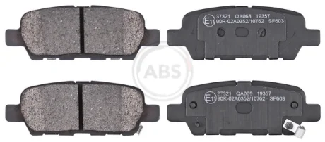 Колодка гальм. диск. NISSAN/RENAULT QASHQAI/X-TRAIL/KOLEOS задн. (вир-во ABS) A.B.S. 37321