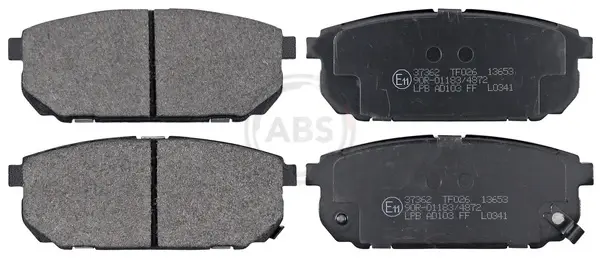 Колодка гальм. диск. KIA SORENTO задн. (вир-во ABS) A.B.S. 37362 (фото 1)