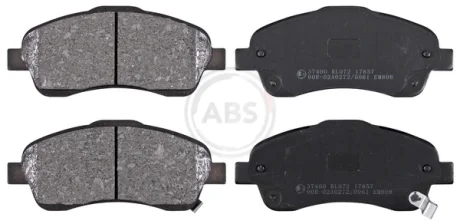 Колодка гальм. диск. TOYOTA AVENSIS/COROLLA передн. (вир-во ABS) A.B.S. 37400