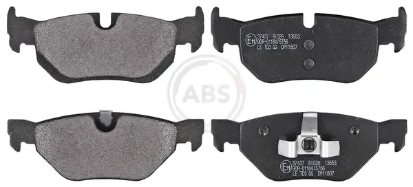 Колодка гальм. диск. BMW 3 (E90-91) 05 - задн. (вир-во ABS) A.B.S. 37437 (фото 1)
