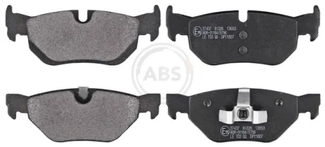 Колодка гальм. диск. BMW 3 (E90-91) 05 - задн. (вир-во ABS) A.B.S. 37437