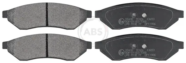 Колодка гальм. диск. CHEVROLET EVANDA задн. (вир-во ABS) A.B.S. 37438 (фото 1)