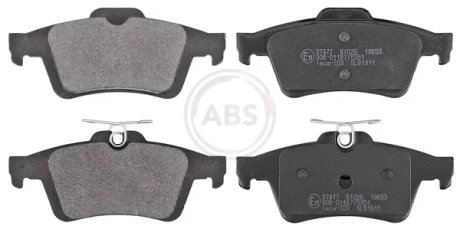 Колодка гальм. диск. CITROEN/FORD/OPEL C5/FOCUS/CMAX/VECTRA задн. (вир-во ABS) A.B.S. 37477