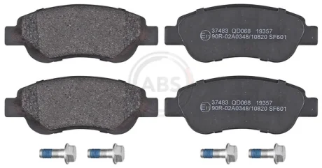 Колодка гальм. диск. CITROEN/PEUGEOT C1/107 передн. (вир-во ABS) A.B.S. 37483