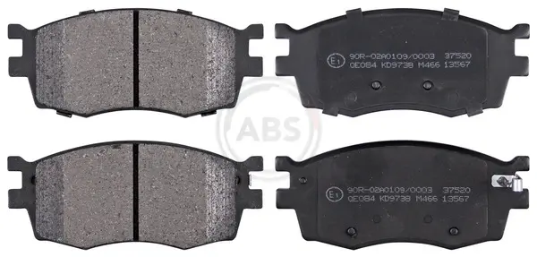 Колодка гальм. диск. KIA RIO передн. (вир-во ABS) A.B.S. 37520 (фото 1)