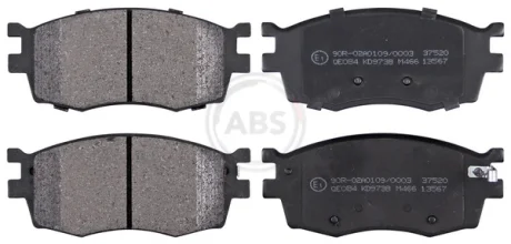 Колодка гальм. диск. KIA RIO передн. (вир-во ABS) A.B.S. 37520