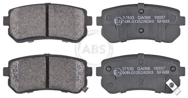 Колодка гальм. диск. HYUNDAI/KIA ACCENT/RIO/CEE`D задн. (вир-во ABS) A.B.S. 37533 (фото 1)