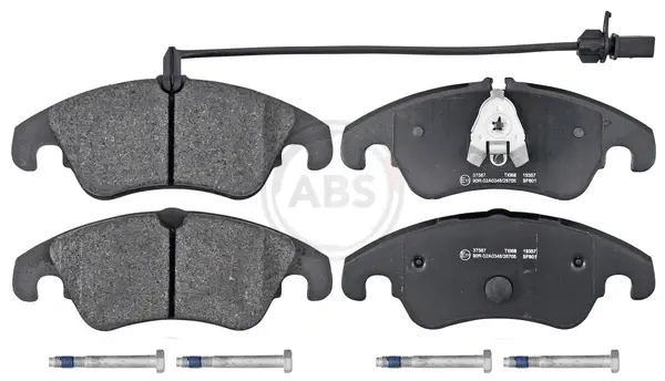 Колодка гальм. диск. AUDI A4 Berlina (8K2) Avant (8K5)(11/07-) передн. (вир-во ABS) A.B.S. 37587 (фото 1)