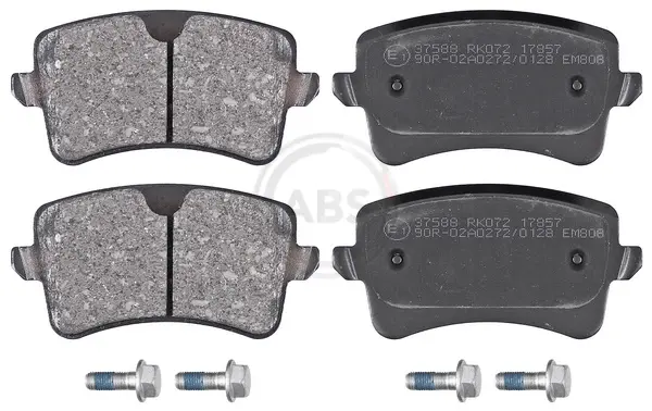 Колодка гальм. диск. AUDI A4 1.8-3.2 07-, A5 1.8-3.2 07-, Q5 2.0-3.2 08- задн. (вир-во ABS) A.B.S. 37588 (фото 1)