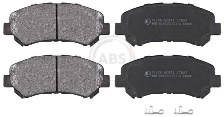 Колодка гальм. диск. NISSAN QASHQAI, передн. (вир-во ABS) A.B.S. 37625
