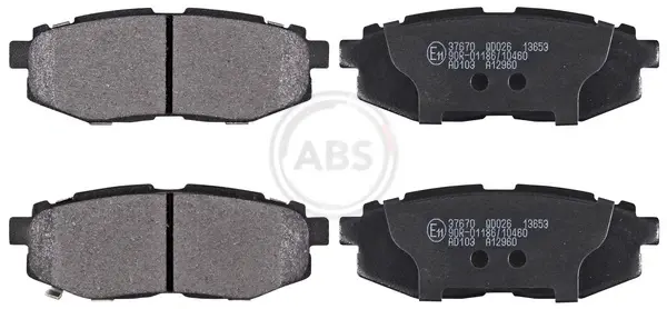 Колодка гальм. диск. SUBARU LEGACY задн. (вир-во ABS) A.B.S. 37670 (фото 1)