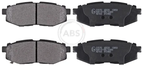 Колодка гальм. диск. SUBARU LEGACY задн. (вир-во ABS) A.B.S. 37670