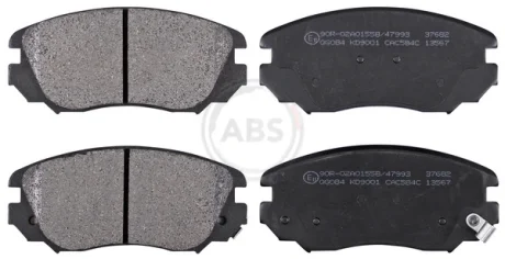 Колодка гальм. диск. OPEL INSIGNIA 1.6-2.8 08-; SAAB 9-5 2.0TTID 10 - передн. (вир-во ABS) A.B.S. 37682