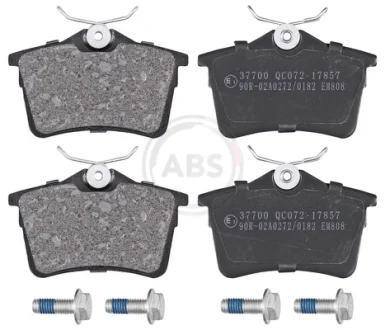 Колодка гальм. диск. CITROEN/PEUGEOT BERLINGO/PARTNER/308 задн. (вир-во ABS) A.B.S. 37700