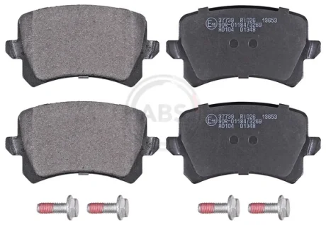 Колодка гальм. диск. AUDI Q3, VW PASSAT, TIGUAN задн. (вир-во ABS) A.B.S. 37739
