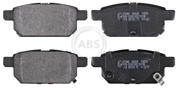 Колодка гальм. диск. SUZUKI SX4 задн. (вир-во ABS) A.B.S. 37886 (фото 1)