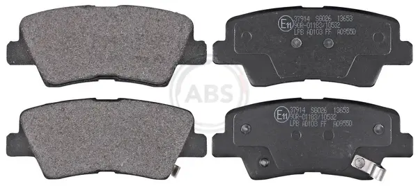 Колодка гальм. диск. HYUNDAI ACCENT IV, SONATA V задн. (вир-во ABS) A.B.S. 37914 (фото 1)