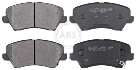 Колодка гальм. диск. HYUNDAI VELOSTER 1.6I 16V GDI 11/03 - передн. (вир-во ABS) A.B.S. 37930