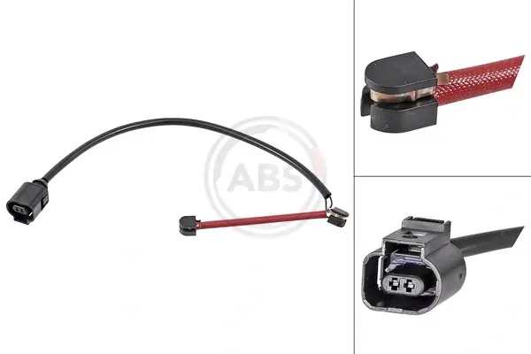 Датчик зносу колодок гальм. PORSCHE/VW CAYENNE/TOUAREG передн. (вир-во ABS) A.B.S. 39614 (фото 1)