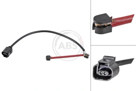 Датчик зносу колодок гальм. PORSCHE/VW CAYENNE/TOUAREG передн. (вир-во ABS) A.B.S. 39614