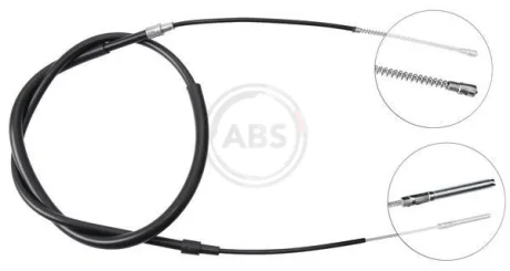 Трос ручного гальма VW TOUAREG (вир-во ABS) A.B.S. K11396
