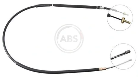 Трос ручного гальма VOLVO 440 (вир-во ABS) A.B.S. K11626