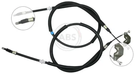 Трос ручного гальма OPEL ASTRA (вир-во ABS) A.B.S. K12795