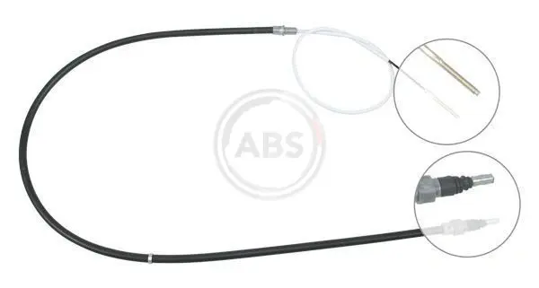 Трос ручного гальма VW PASSAT B3/B4 (1990-97) (Disc Brake) (вир-во ABS) A.B.S. K12846 (фото 1)