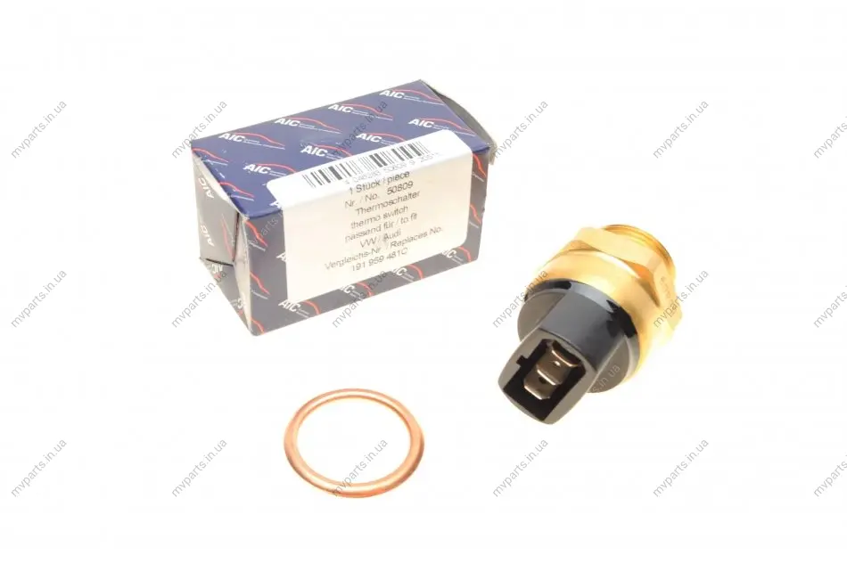 Датчик вентилятора VW Caddy I 1.5/1.6D/1.8 82-92 (3 конт.) AIC 50809 (фото 1)