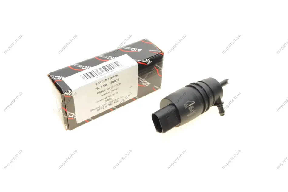 Насос омивача скла (моно) BMW 3 (E36/E46/E90)/5 (E39/E60)7 (E38/E65/E66/E67) 91-11 AIC 50908 (фото 1)
