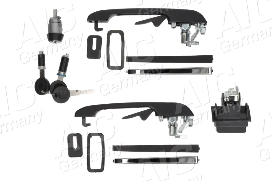 Комплект замків (3шт.) VW Golf II -91 (+ ручки/ключі) AIC 52162 (фото 1)
