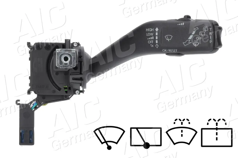 Перемикач підрульовий VW Caddy III/Golf VI/Touran 03-15 (R) (з заднім Склоочисником) AIC 52532 (фото 1)