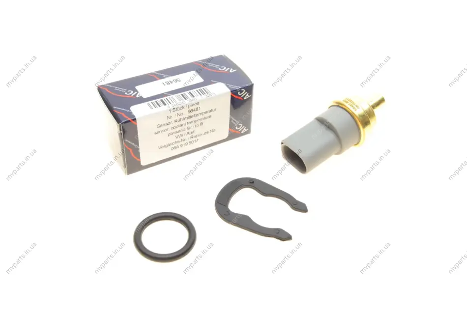 Датчик температури охолоджуючої рідини Audi A4/A6/Q7/Skoda Octavia/VW Caddy/Passat/T5/Crafter 95- (з прокладкою) AIC 56481 (фото 1)
