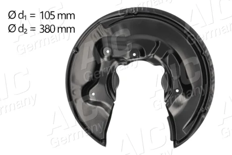 Захист диска гальмівного (заднього) (L) Skoda Superb /VW Passat 05-14 AIC 57836